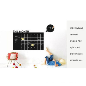 MOQ 500 Uv Resistant Decal Chalkboard Calendar Wall Sticker